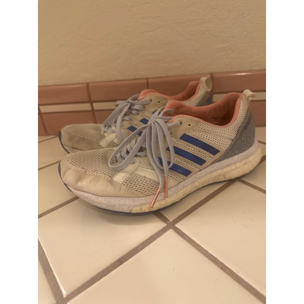 Adidas Adizero Tempo 6 W Running‎ Shoes Sneakers Blue Orange Women